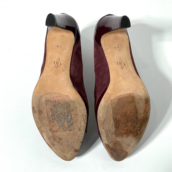 Cole Haan Patent Leather & Suede Pumps Size 9.5B - Picture 7 of 10